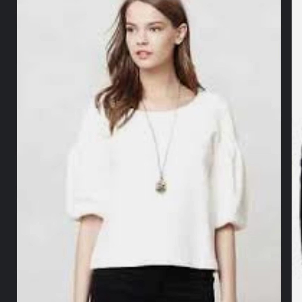 Anthropologie Leifnotes Sonata Puff Sleeve Top.‎ Size xs